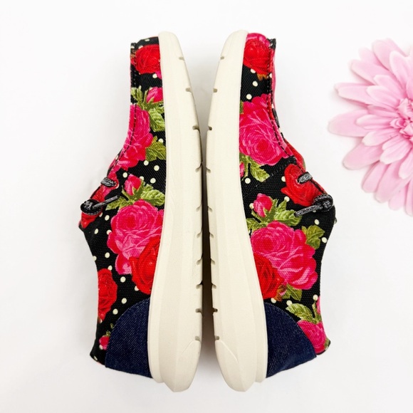 Ariat X Rodeo Quincy Punchy Polka Dot Hilo Shoes Floral Rose Print Slip On - Picture 4 of 12